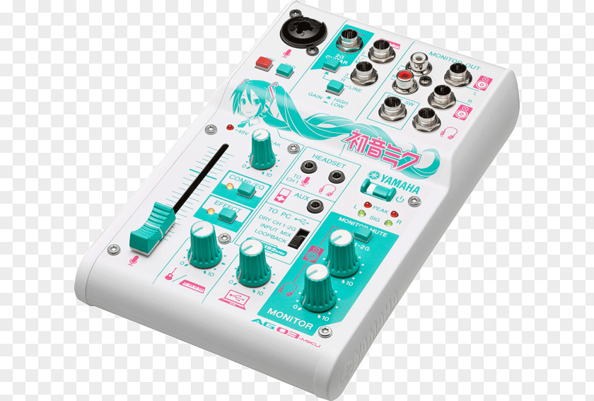 Gamepad Audio Mixers Hatsune Miku Yamaha Corporation Crypton Future Media PNG