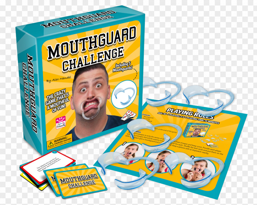 Mouth Speak Out Game Dental Mouthguards Card Party Board PNG