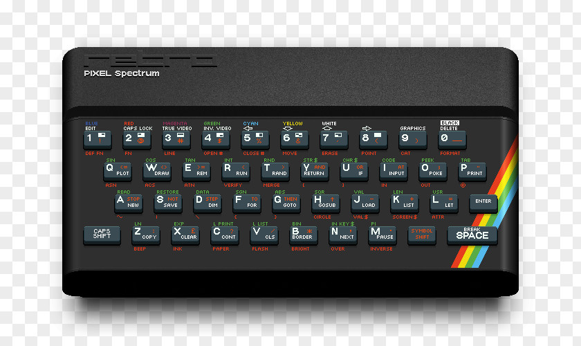 Spectrum Computer Keyboard ZX Sinclair Research PNG