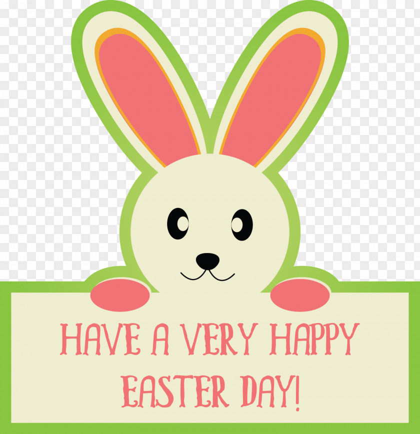Vector Cute Easter Icon Bunny Illustration PNG