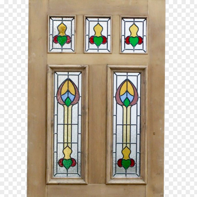 Window Stained Glass Victorian Era Edwardian Door PNG