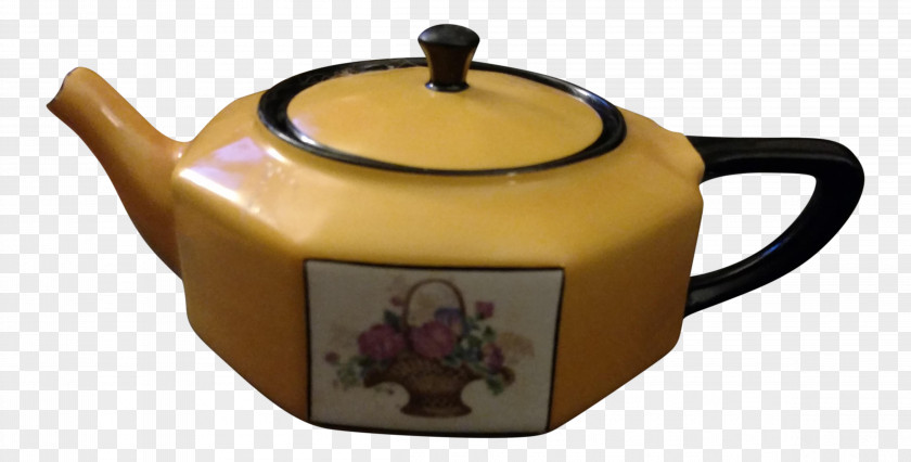 Yellow Teapot Kettle Chairish Tableware Pottery PNG