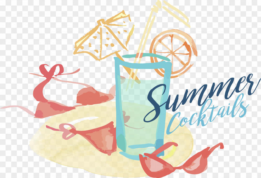 Animated Juice Watercolor Painting Image Drawing Summer Illustration PNG