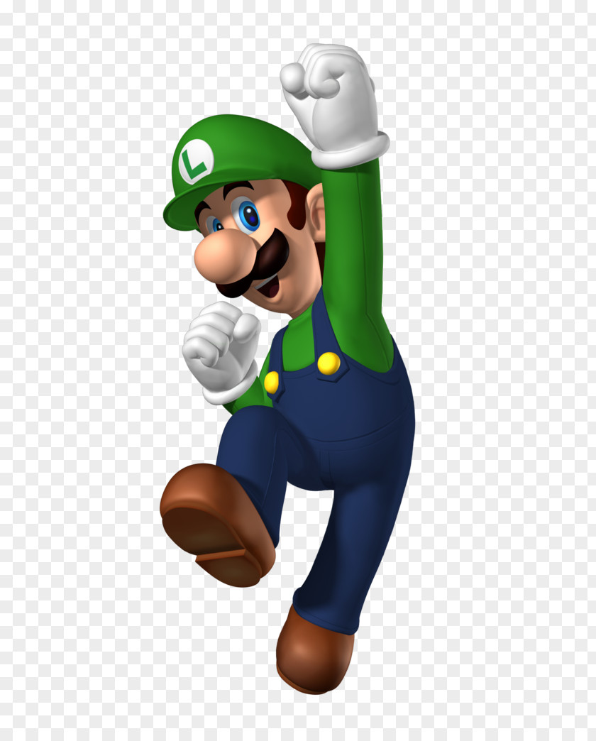 Luigi HD New Super Mario Bros. U 3 PNG
