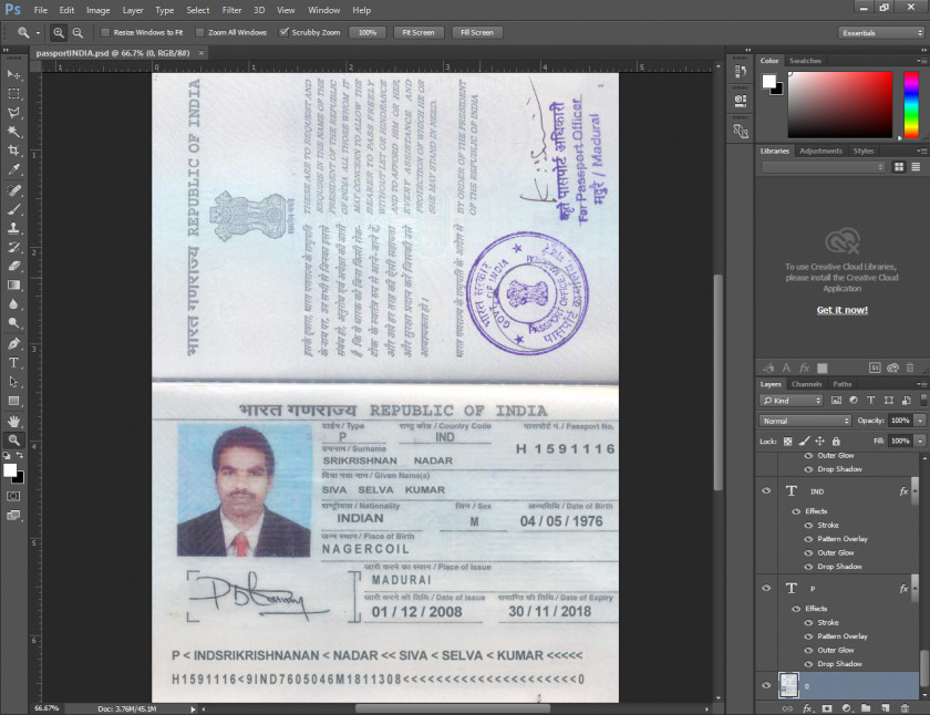 Passport United States Indian PNG