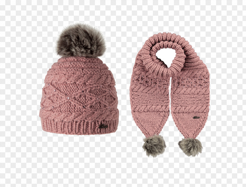 Beanie Knit Cap Pom-pom Scarf Polar Fleece PNG