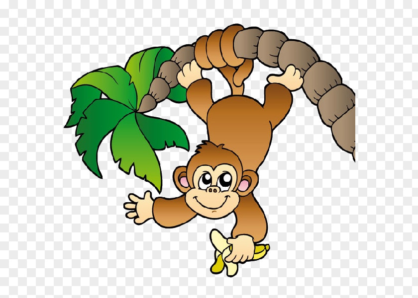 Cartoon Monkey Cliparts Tree Royalty-free Clip Art PNG