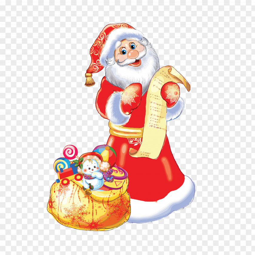 Cartoon Santa Claus Ded Moroz Snegurochka Ziuzia Grandfather Child PNG