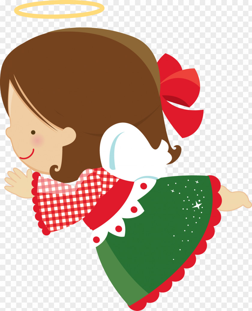 Cooking Girls Christmas Gift Angel Elf Clip Art PNG