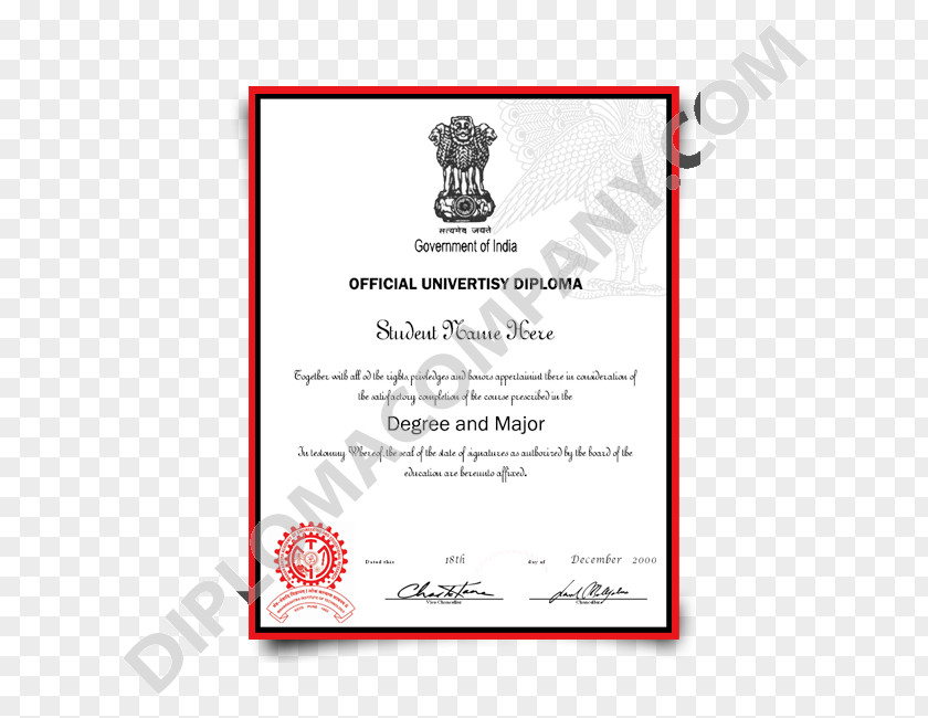 Fakedegree India Diploma Bachelor's Degree Academic Certificate PNG