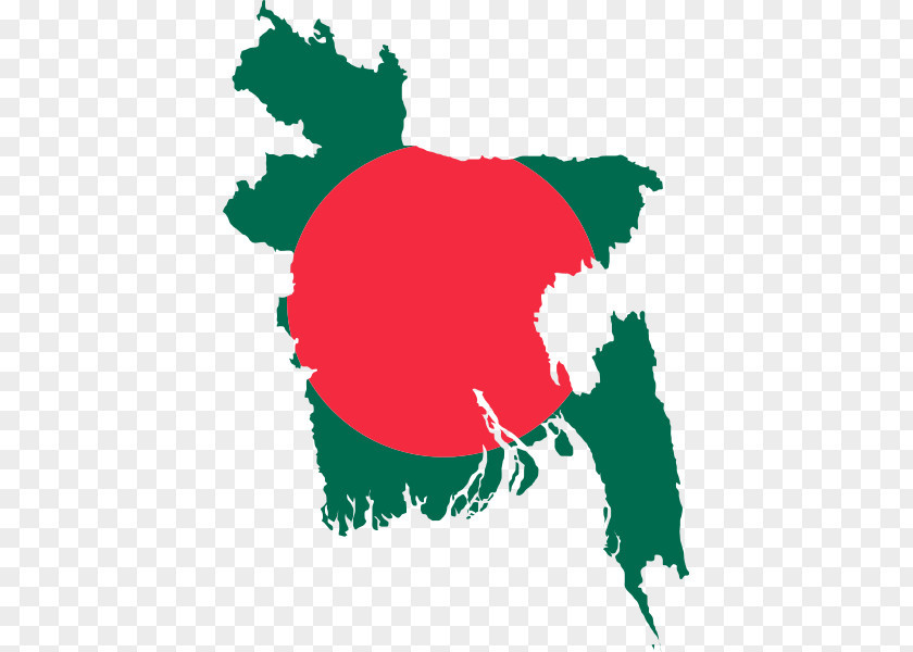 Flag Of Bangladesh Map PNG