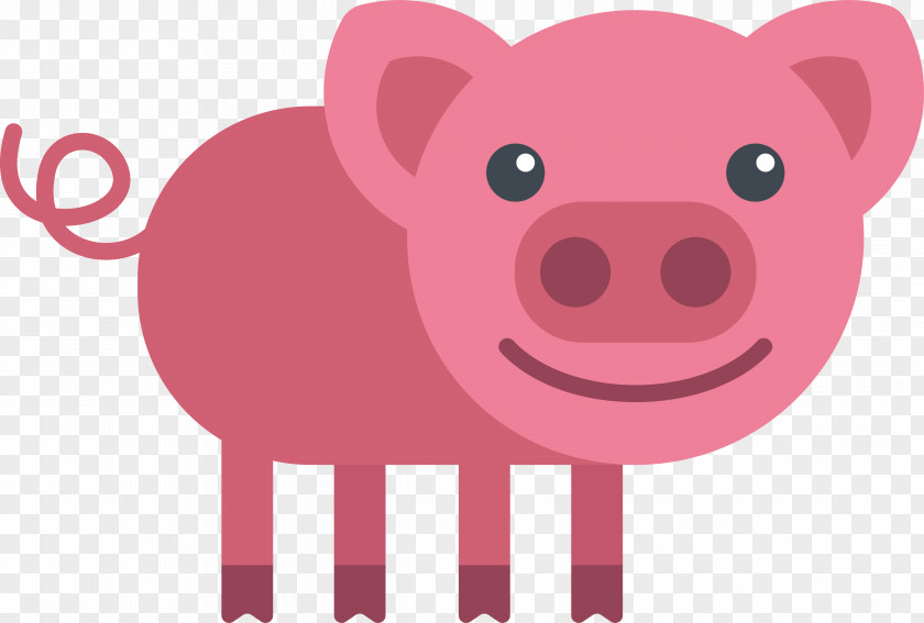 Pink Pig Vietnamese Pot-bellied Computer File PNG