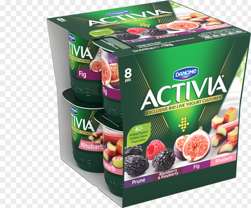 Raspberry Activia Yoghurt Flavor Danone Prune PNG