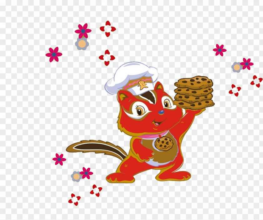 Red Kitten Cook Biscuits Cat Cooking PNG