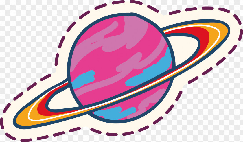 Vector Colored Planet Graphic Design PNG
