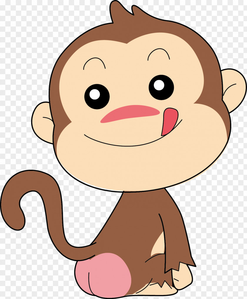 Vector Greedy Monkey Cartoon Clip Art PNG