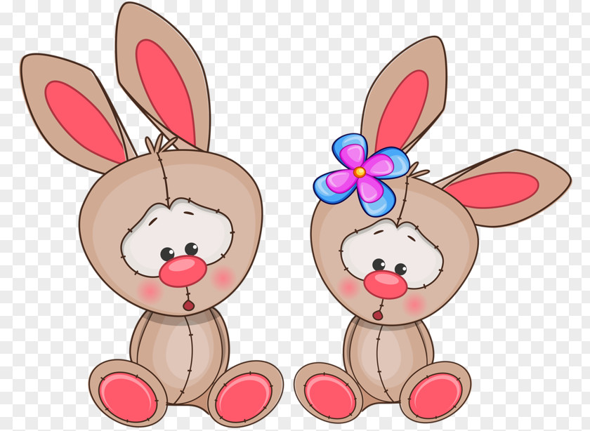 Cute Bunny Easter Rabbit Cartoon Leporids PNG
