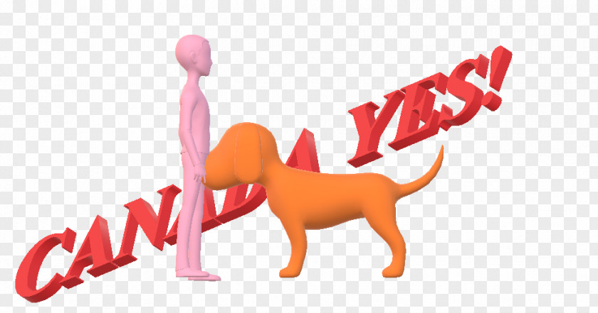 Dog Canidae Logo Pink M PNG