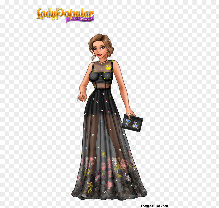 Dress Lady Popular Gown Fashion Pin PNG