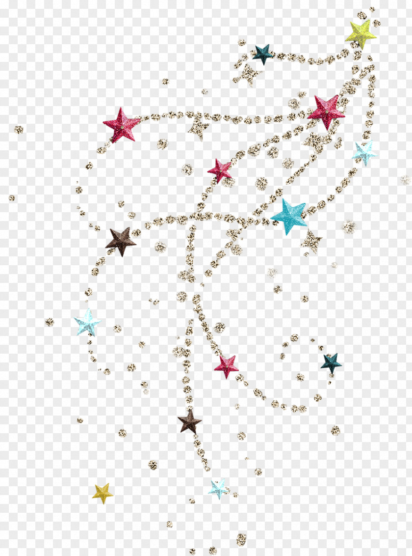 Colorful Star Material Map Clip Art PNG