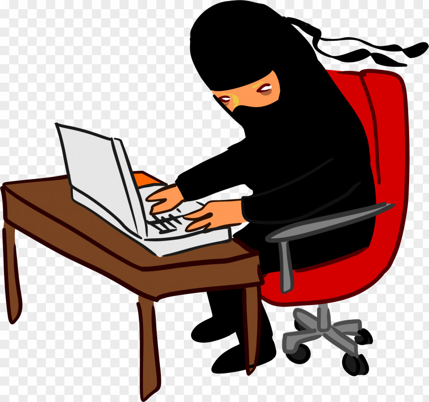 Computers Clipart Computer Keyboard Shortcut Ninja Typing Laptop PNG