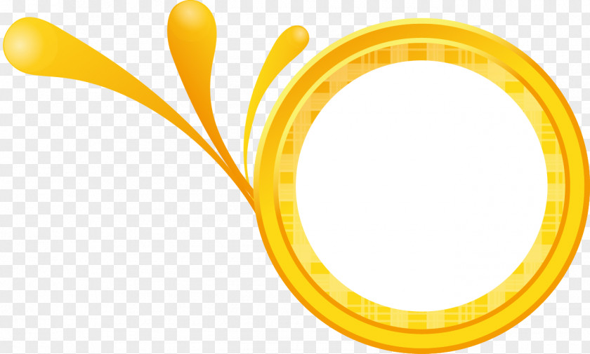 Creative Yellow Circle Clip Art PNG