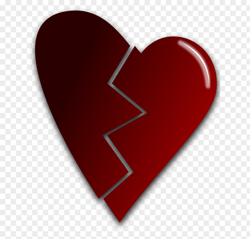 Free Heart Vectors Broken Clip Art PNG
