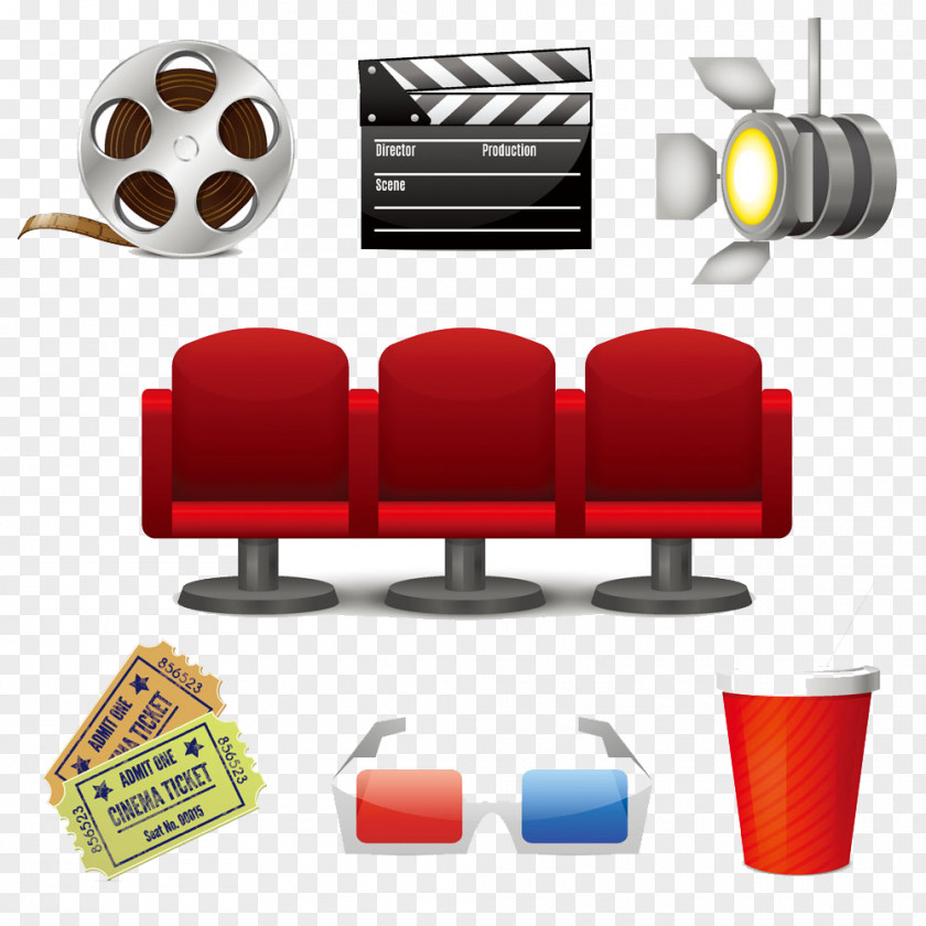 Movies And Seat Cinema Film Stock Photography Illustration PNG