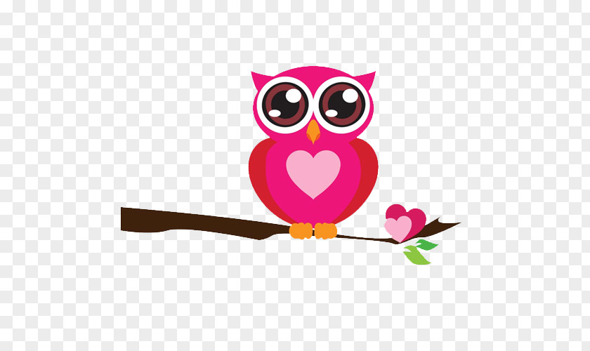 Owl A Wise Old Bird Heart Clip Art PNG