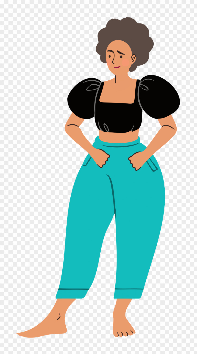 Standing Girl Woman PNG