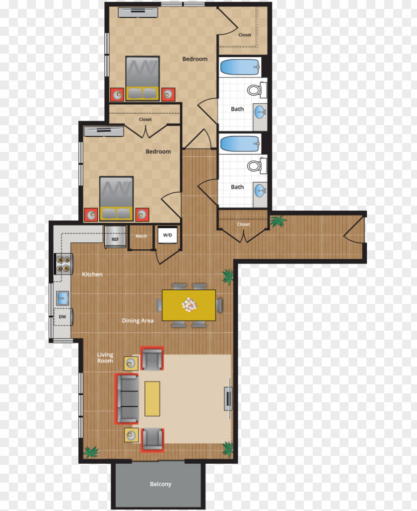 Rental Apartment Living Room Design Ideas Floor Plan Facade Product PNG