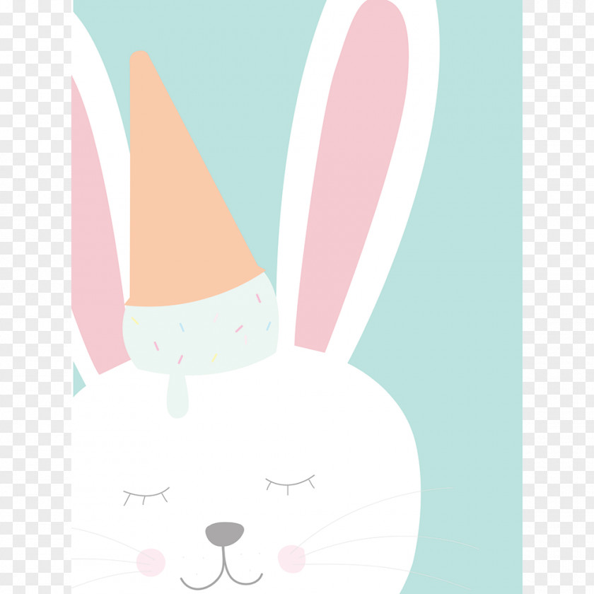 Watercolor Rabbit Easter Bunny PNG