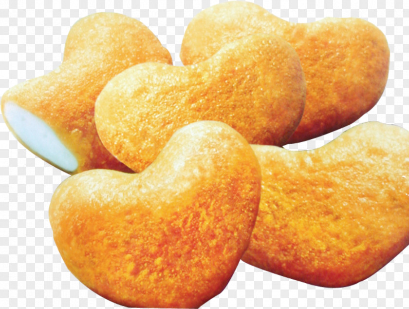 Heart-shaped Chicken Nuggets Nugget Fried Barbecue Junk Food PNG