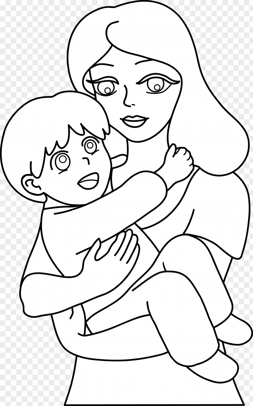 Mom Drawing Cliparts Thumb Bedtime Child Toddler Memory PNG