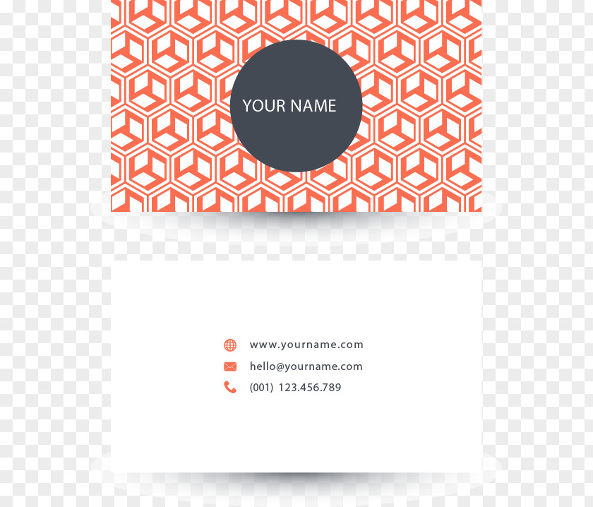 Vector Geometric Cube Business Card Geometry Logo PNG