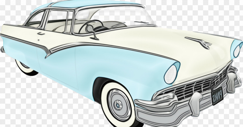 Antique Car Ford Land Vehicle Classic Fairlane Crown Victoria Skyliner PNG