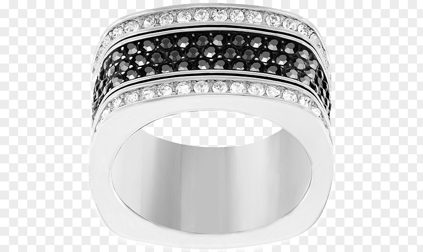 Swarovski Jewelry Black Ring Earring AG Jewellery PNG