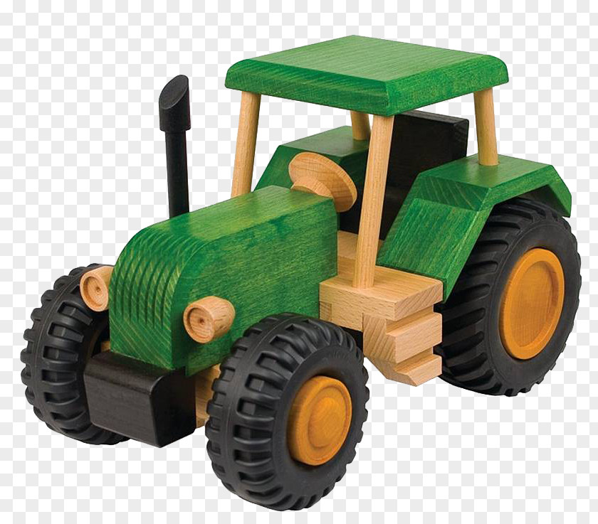 Tractor Toy Tractors Wood Trailer PNG