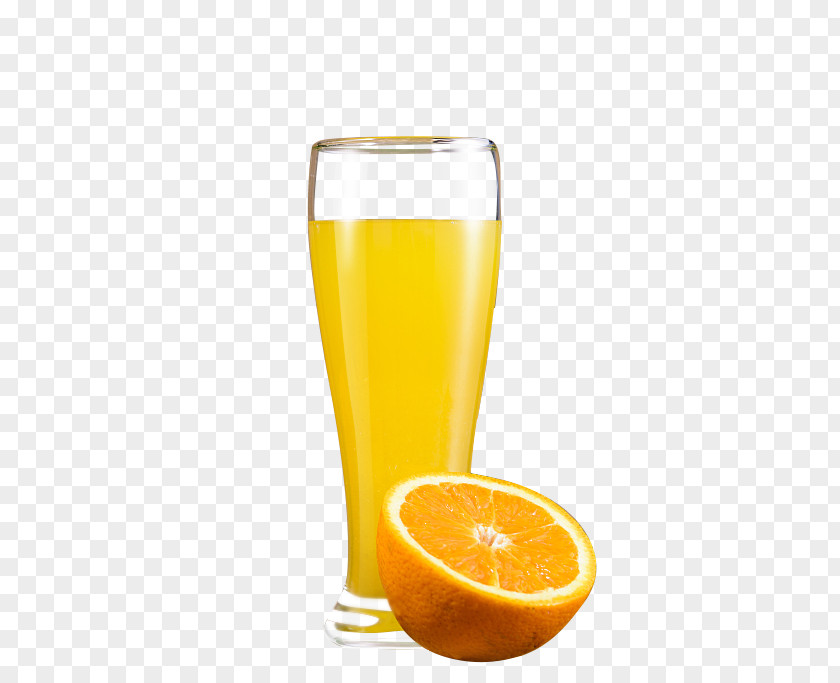 A Cup Of Freshly Squeezed Orange Juice Drink PNG