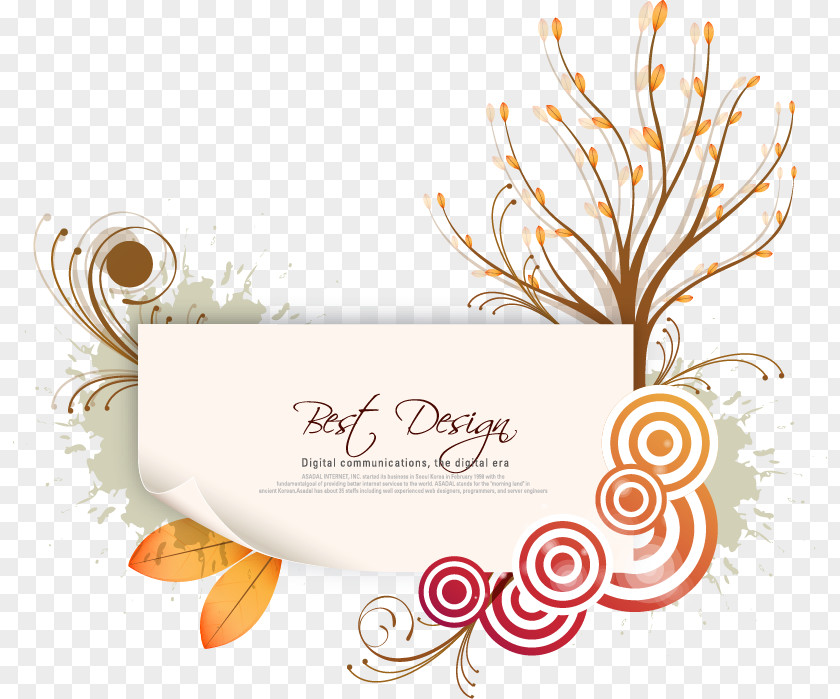Hand-painted Stationery Withered Circle Pattern Graphic Design Leaf Clip Art PNG