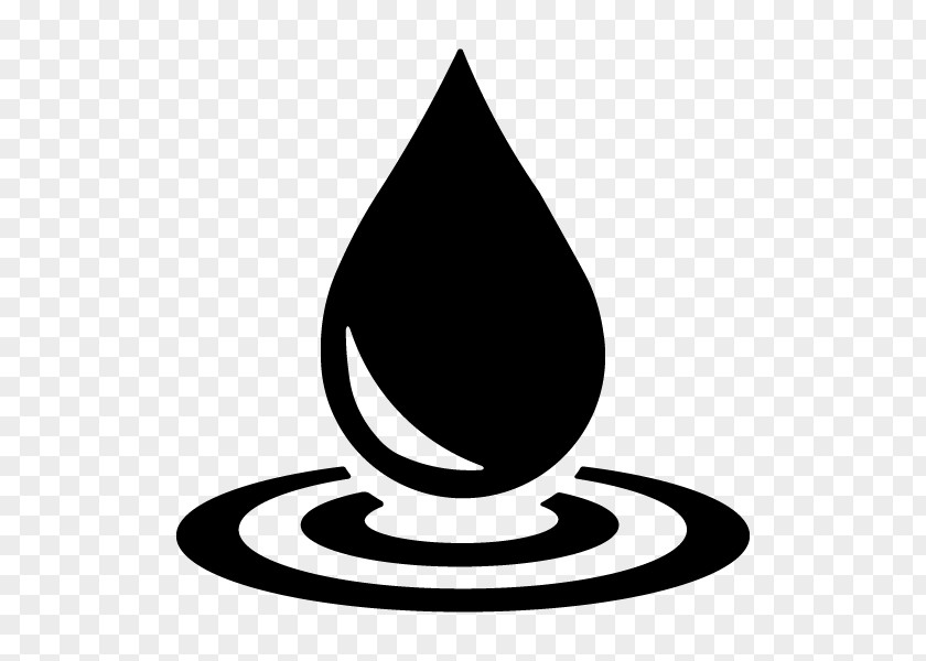 Logo Blackandwhite Water Drops PNG