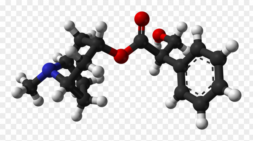 Mills Atropine Isomer Ball-and-stick Model Hyoscyamine Pharmaceutical Drug PNG