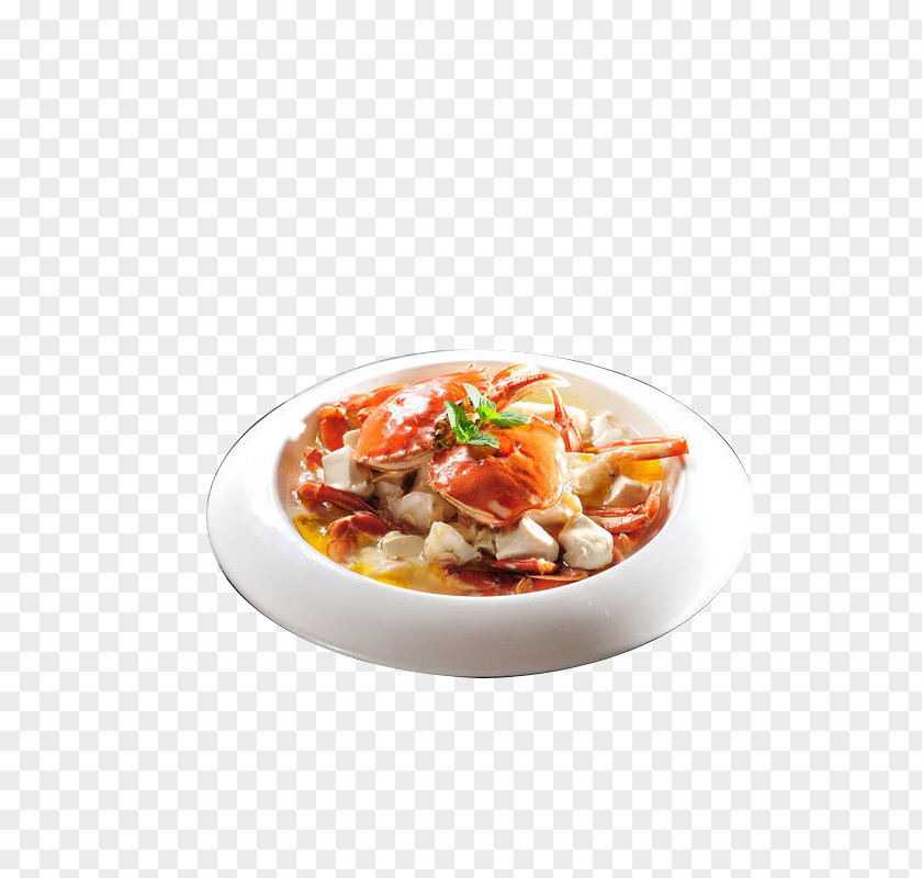 Prince Crab Bean Curd Douhua Chinese Cuisine Steamed Eggs Dish PNG