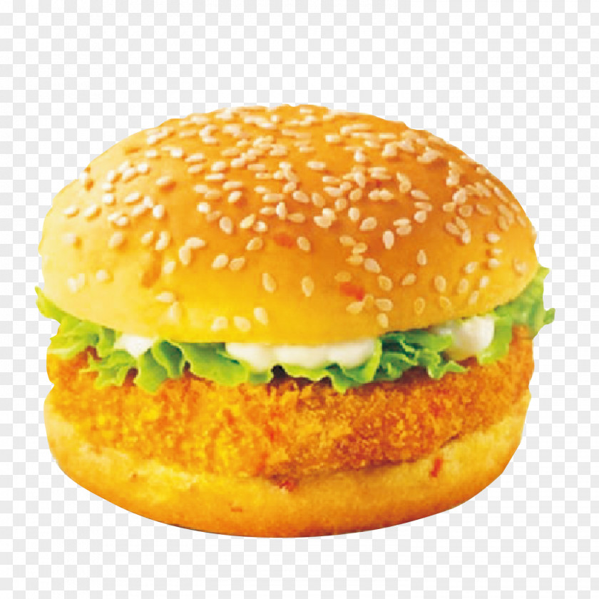 Vector Chicken Burger Hamburger KFC Fried Sandwich PNG