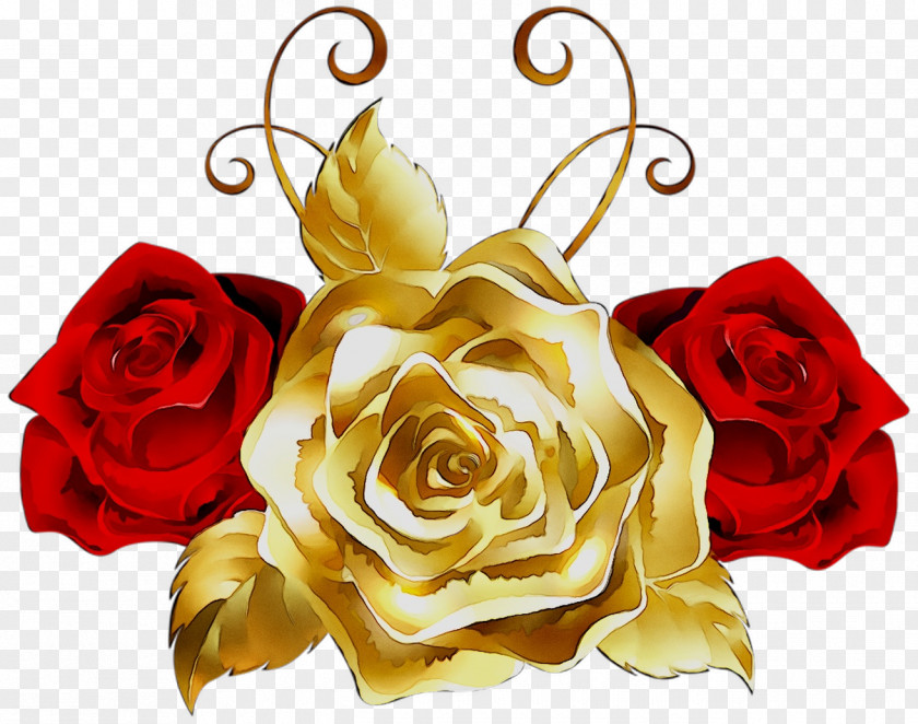 Clip Art Rose Image Gold PNG