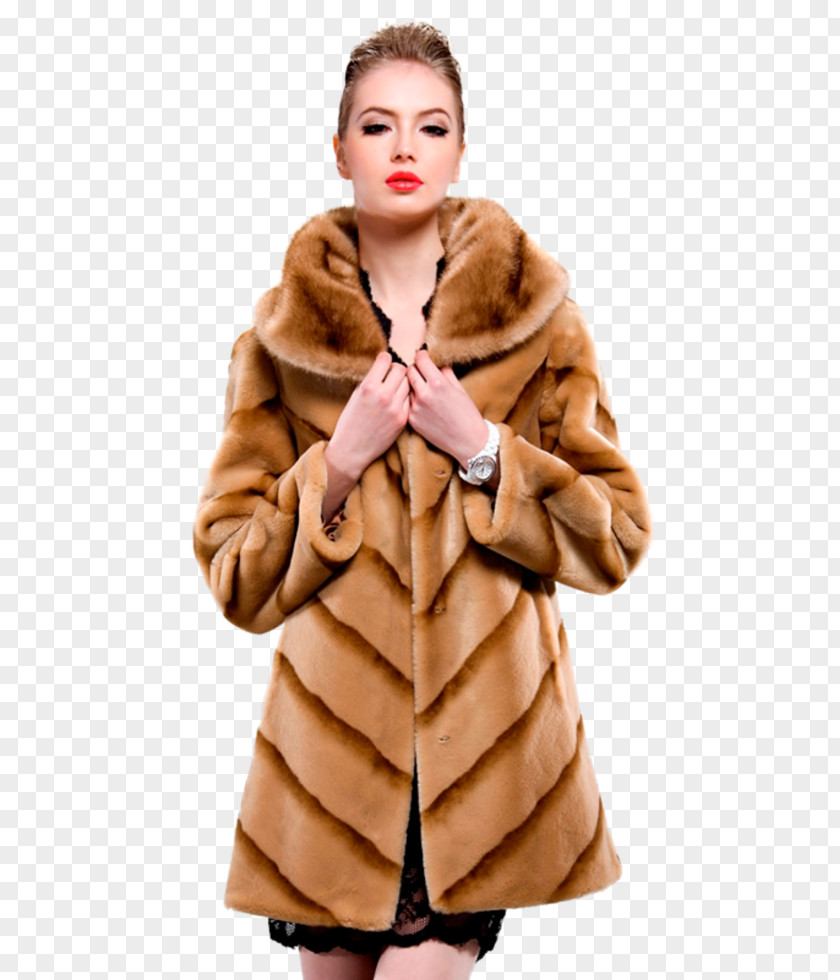 Fur Clothing Overcoat PNG
