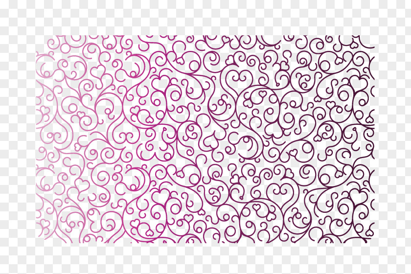 Heart-shaped Purple Line Shading Pattern Visual Arts PNG