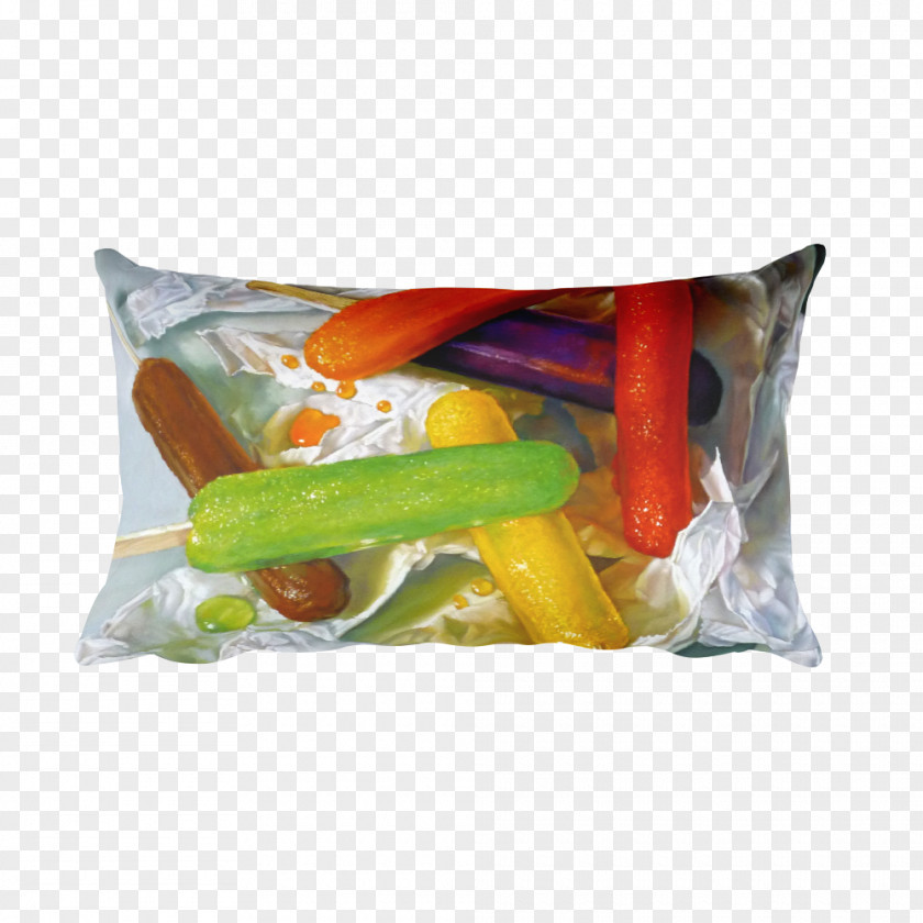 Pillow Ice Pop Yellow Painting Still Lifes In Oil PNG