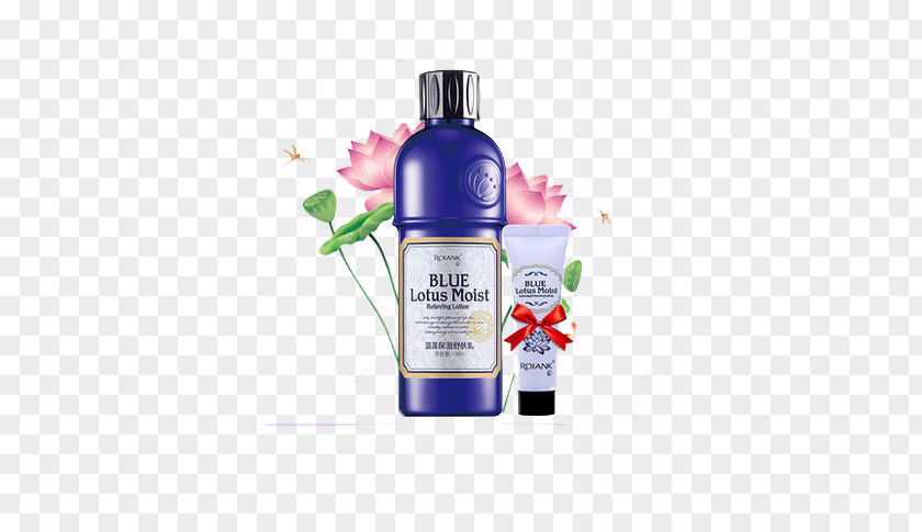 Ru Blue Lotus Moisturizing Makeup Safeguard Milk Moisturizer Lotion Skin Cosmetics BB Cream PNG