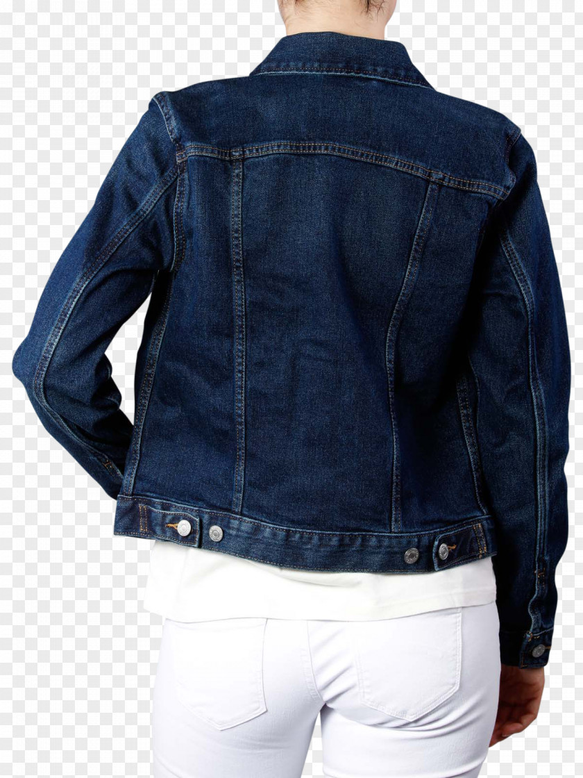 Blue Life Preserver Leather Jacket Sleeve Jeans Cobalt PNG